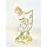 Bisque figure of young girl Height 30 cm