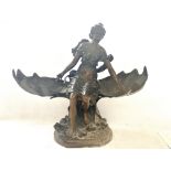 Victorian spelter figure Height 45 cm Weight 8 kg