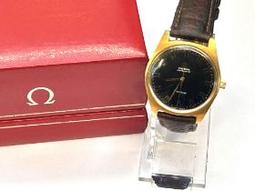 1968 Omega automatic Geneve wristwatch. Black dial