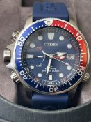 Citizen eco-drive divers wristwatch with Pepsi bez