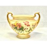 Royal Worcester 1910 blush ivory hand painted twin