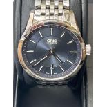 Oris automatic big dial wristwatch, stainless stee
