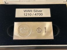 WWII 999 fine silver limited edition 1210-1700 10o