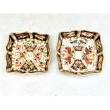 2x Royal crown derby pin dishes