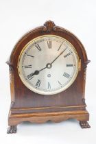 Early 20th century mahogany mantle clock, 28cmx21c
