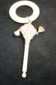 Victorian teething ring & rattle