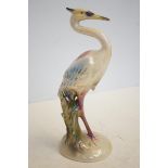 Lustre pottery stork