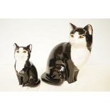 Just Cats & Co x2 figures of cats Tallest 29 cm