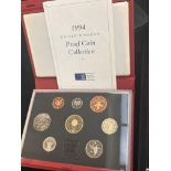 1994 united Kingdom proof coin collection with coa