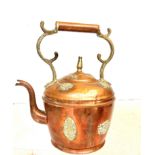 Brass & copper kettle