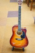 Encor model No ENC165EAR semi acoustic guitar
