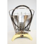 Art deco gas heater by HARPERS, ENGLAND yellow ena