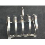 Silver toast rack Weight 59g