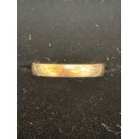9ct Gold band Size K