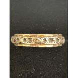 Gold & silver eternity ring Size O