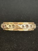 Gold & silver eternity ring Size O