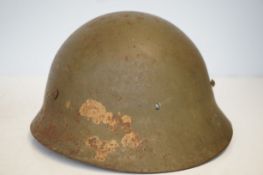 WWII Imperial Japanese Army Helmet with Japanese C