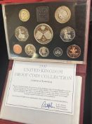 1197 United Kingdom proof coin collection boxed wi