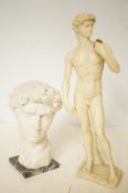 G.Ruggeri bust of Caesar & 1 other resin figure