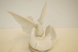 Large Lladro figure 6921 Doves Height 24 cm