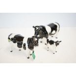 Beswick bull, cow & calf friesian