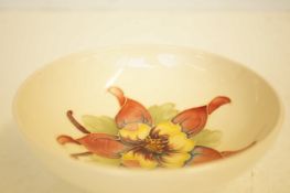 Moorcroft footed bowl columbine