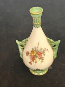 Royal Worcester hand painted bud vase