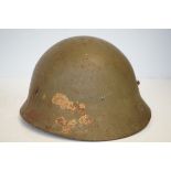 WWII Imperial Japanese Army Helmet with Japanese C