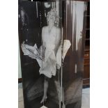 Marilyn Monroe double sided, 3 panel room divider