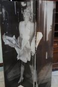 Marilyn Monroe double sided, 3 panel room divider