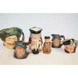 Collection of Royal Doulton toby jugs