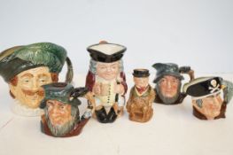 Collection of Royal Doulton toby jugs