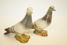 2x Beswick pigeons 1 Matt & 1 Gloss No 1383