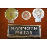 Collection of vintage car badge mascots