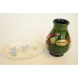 Moorcroft small pin tray & small vase