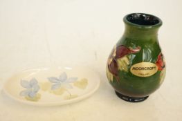 Moorcroft small pin tray & small vase