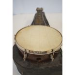 Keech German banjo with case