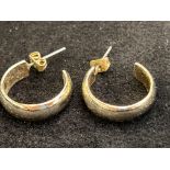 Pair of 9ct gold earrings Weight 4.6g