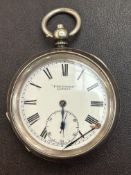 Freeman London silver cased pocket watch A/F