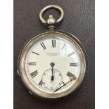 Freeman London silver cased pocket watch A/F