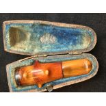 Amber cheroot holder cased