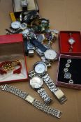 Large collection of fashion wristwatches