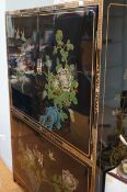 Large lacquered Chinese cabinet