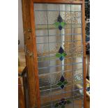 Large leaded light glass panel