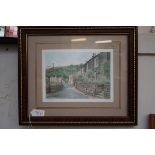 B Tomlinson limited edition signed print Holcombe