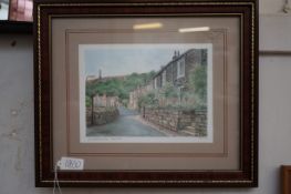 B Tomlinson limited edition signed print Holcombe