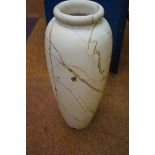 Very heavy marble floor vase