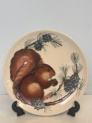Moorcroft limited edition plate squirrel 1995 330/
