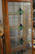 Large leaded light glass panel