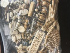 Bag of tribal jewellery